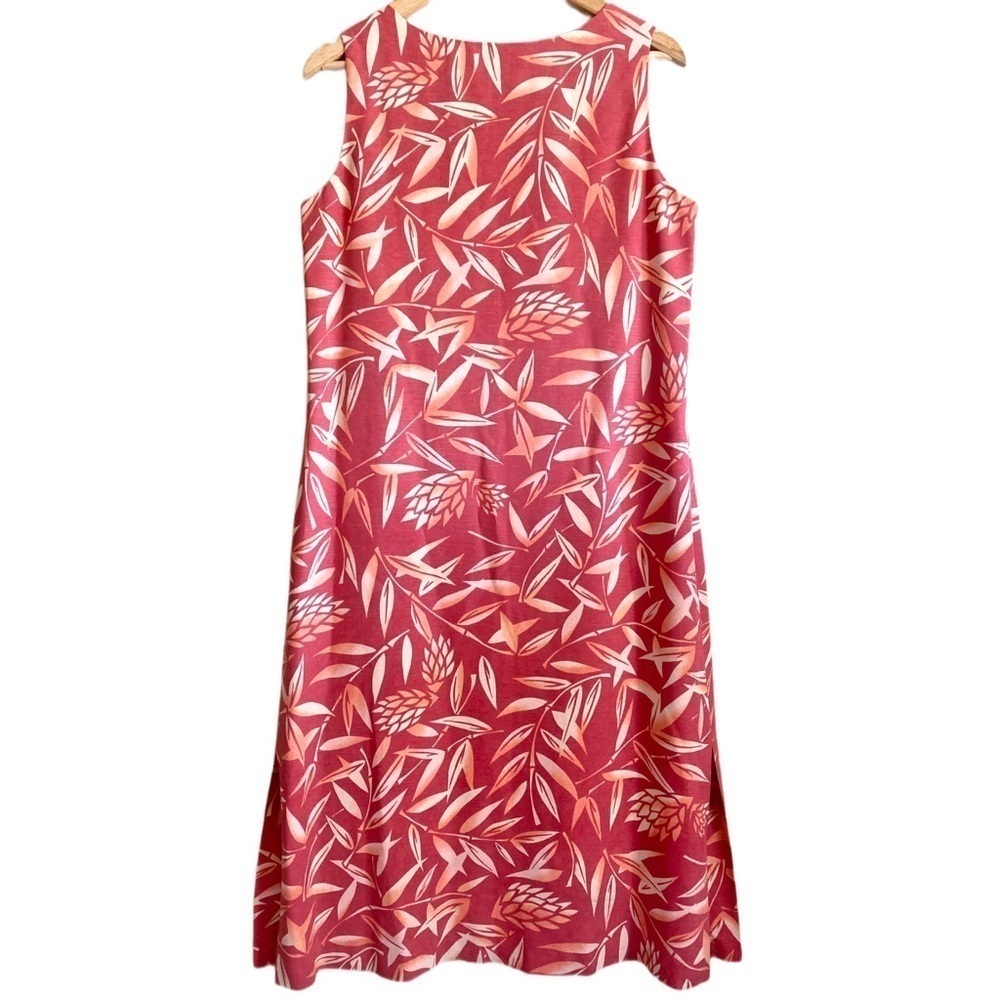 TOMMY BAHAMA Vintage 100% Silk Tropical Hawaiian Colorful Sheath Dress Size 12 - Picture 5 of 8